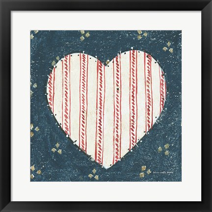 Framed Americana Quilt I Print