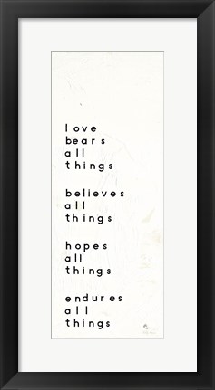 Framed Words of Encouragement I Print