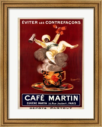 Framed Cafe Martin Print