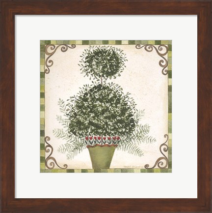Framed Topiary I Print