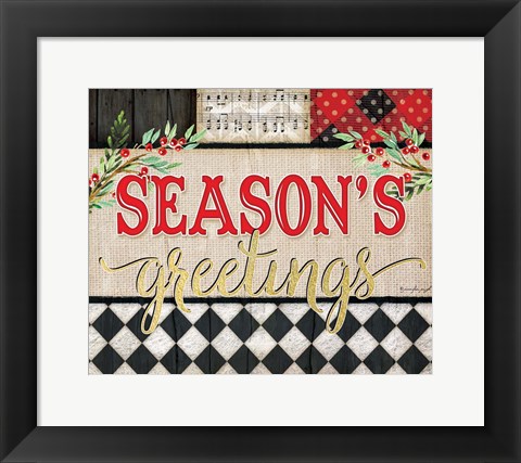 Framed Season&#39;s greetings Print