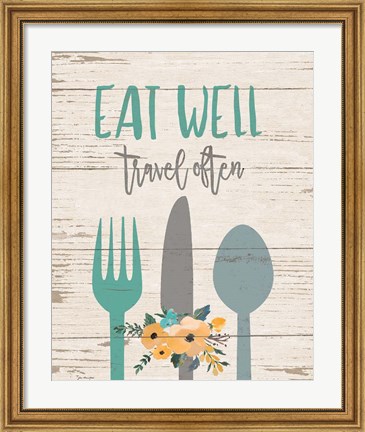 Framed Eat Well Print