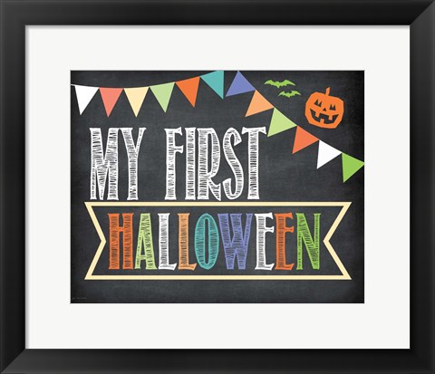 Framed First Halloween Photo Prop Print