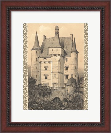 Framed Bordeaux Chateau III Print