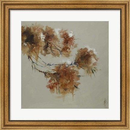 Framed Rusty Spring Blossoms I Print