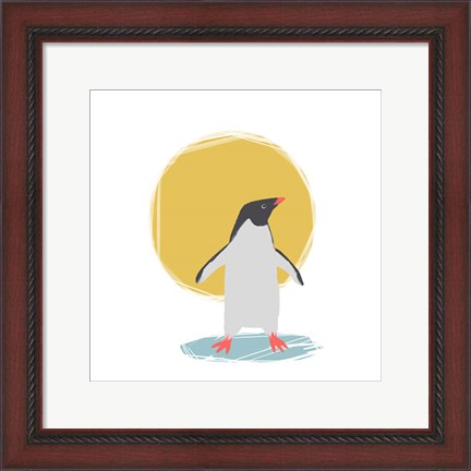 Framed Minimalist Penguin, Boys Part II Print