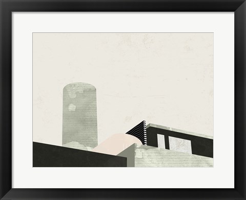 Framed Up on the Roof Print