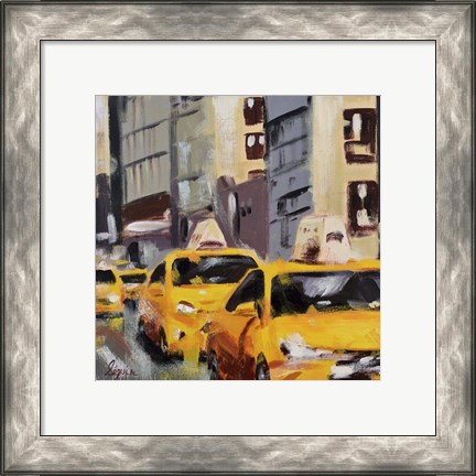 Framed New York Taxi 6 Print