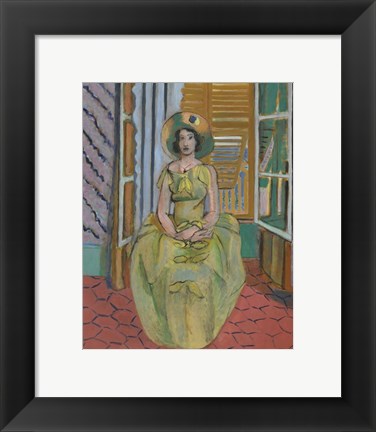 Framed Yellow Dress, 1929-31 Print
