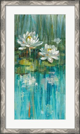 Framed Water Lily Pond III Print