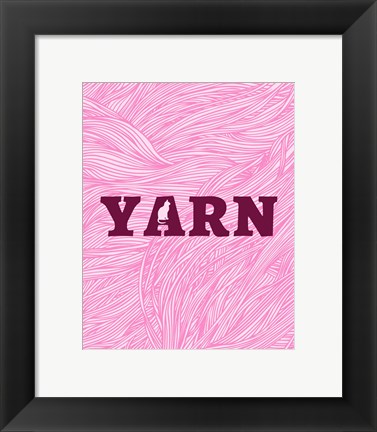 Framed Cat&#39;s Yarn Print