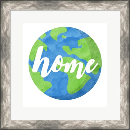 Framed Earth Is Our Home Print