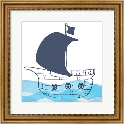 Framed Sailing Along Print