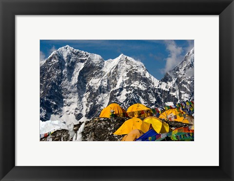 Framed Base Camp, Mt Everest, Nepal Print