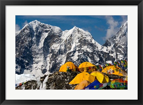 Framed Base Camp, Mt Everest, Nepal Print