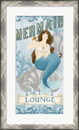 Framed Mermaid I Print