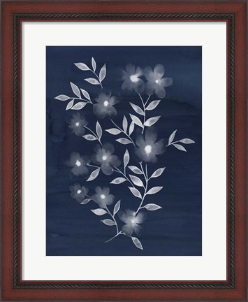 Framed Flower Cyanotype II Print