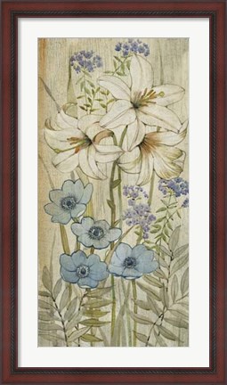 Framed Lily Chinoiserie I Print