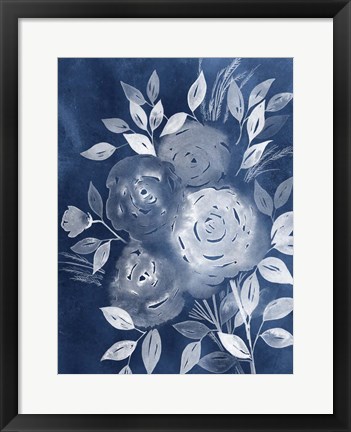 Framed Cyanotype Roses II Print