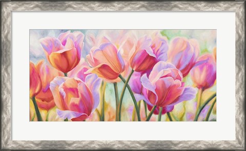 Framed Tulips in Wonderland Print