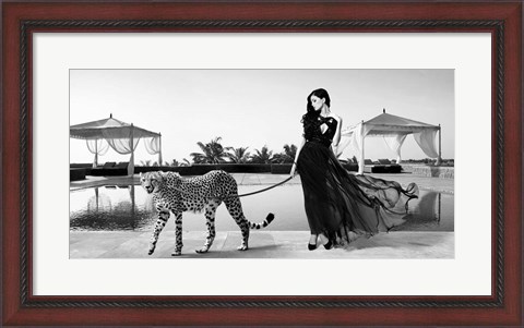 Framed Woman with Cheetah Print