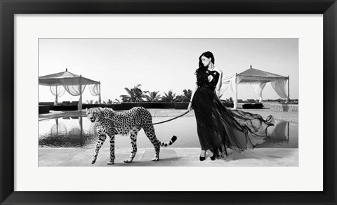 Framed Woman with Cheetah Print