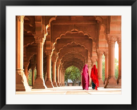 Framed Women in Traditional Dress, India Print