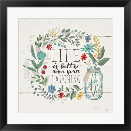 Framed Blooming Thoughts I Print