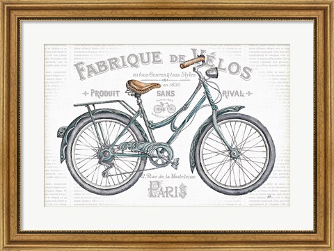 Framed Bicycles I Print