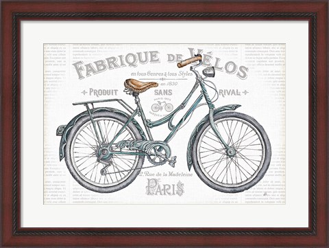 Framed Bicycles I Print
