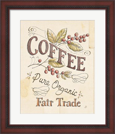 Framed Authentic Coffee VI Print