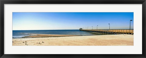 Framed Pier in the sea, Biloxi, Mississippi Print