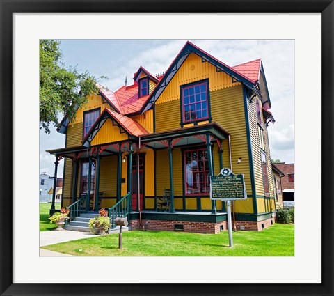 Framed Exterior of Tennessee Williams&#39; Birthplace, Columbus, Mississippi Print