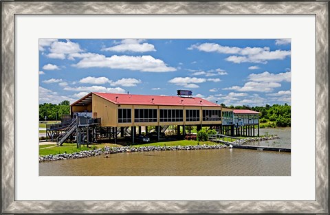 Framed Local Restaurant in Columbus, Tombigbee Waterway, Mississippi Print