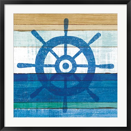 Framed Beachscape VI Helm Print