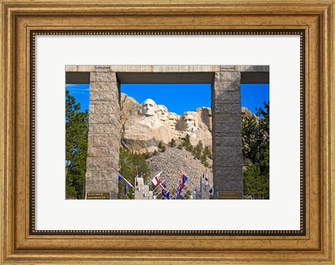 Framed Entrance to Mount Rushmore National Memorial, South Dakota Print