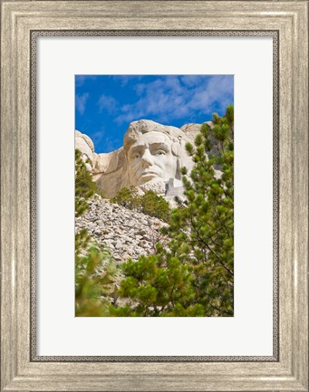 Framed Abraham Lincoln, Mount Rushmore, South Dakota Print