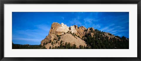 Framed Mt Rushmore National Monument and Black Hills, Keystone, South Dakota Print