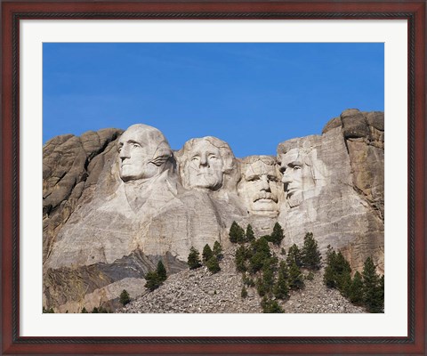 Framed Mount Rushmore National Monument, South Dakota Print