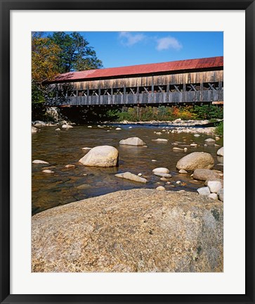 Framed Albany Covered Bridge, Swift River, White Mountain National Forest, New Hampshire Print