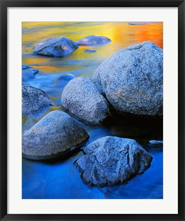 Framed Rainbow water, White Mountains National Forest New Hampshire Print