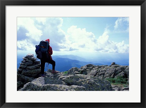 Framed Backpacking, Appalachian Trail, New Hampshire Print