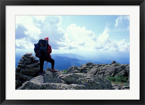 Framed Backpacking, Appalachian Trail, New Hampshire Print