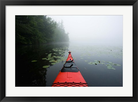 Framed Mirror Lake, Woodstock New Hampshire Print