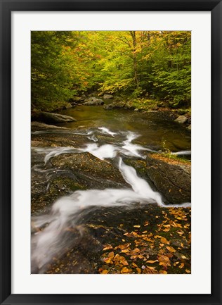 Framed Autumn stream, Grafton, New Hampshire Print