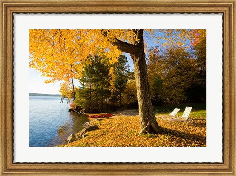 Framed Lodge, Lake Winnipesauke, New Hampshire Print