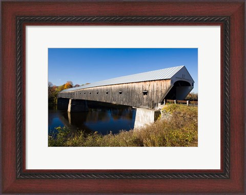 Framed Windsor Cornish Covered Bridge, Connecticut River, New Hampshire Print