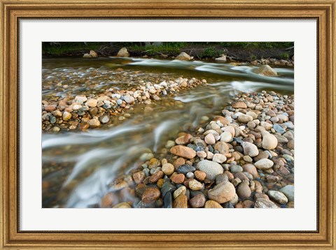 Framed Saco River in Bartlett, New Hampshire Print