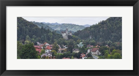 Framed Bran Castle, Bran, Brasov County, Transylvania, Romania Print