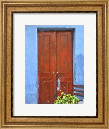 Framed Doors Abroad III Print